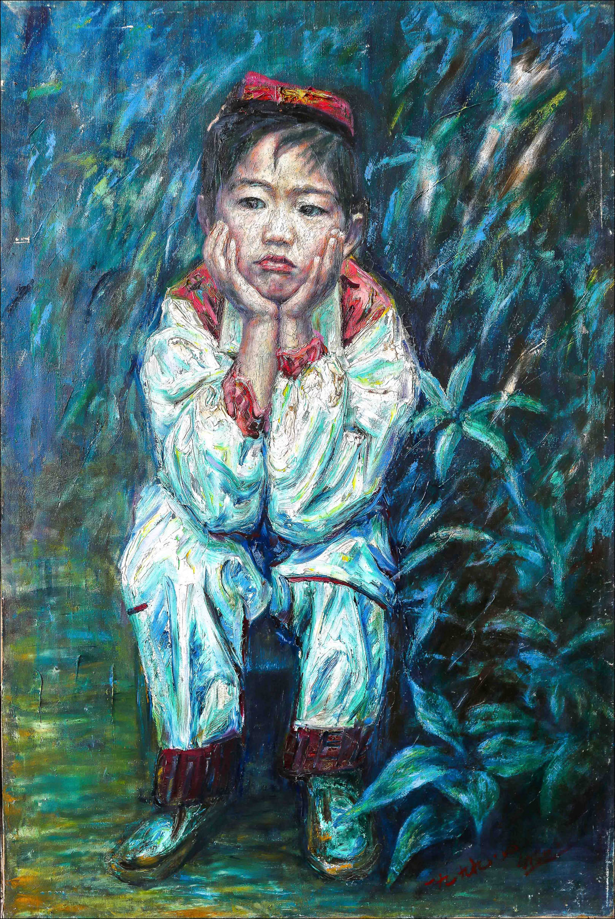 懵懂-卢浮宫画家熊明作品赏析