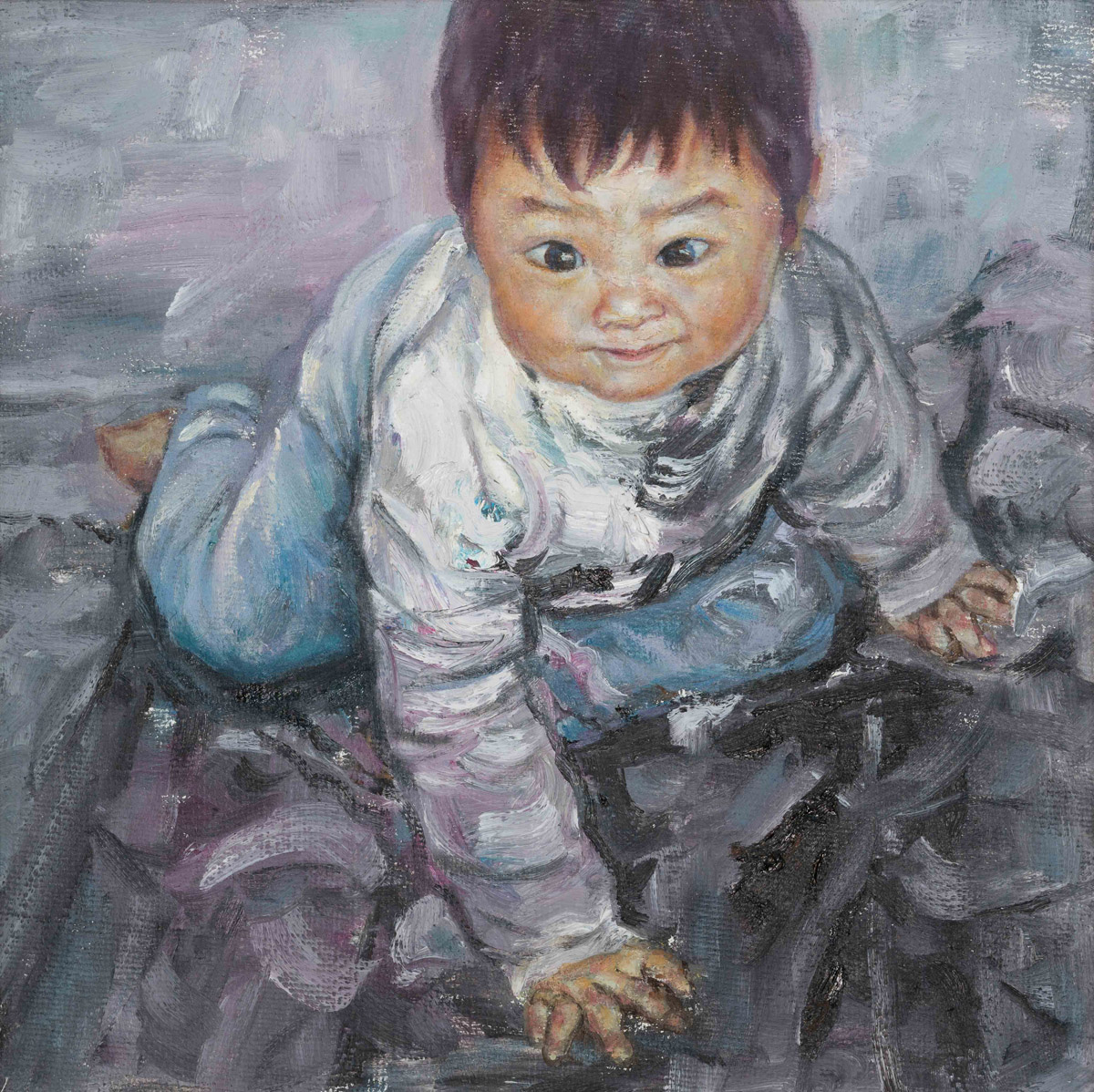 抓周-卢浮宫画家熊明作品赏析
