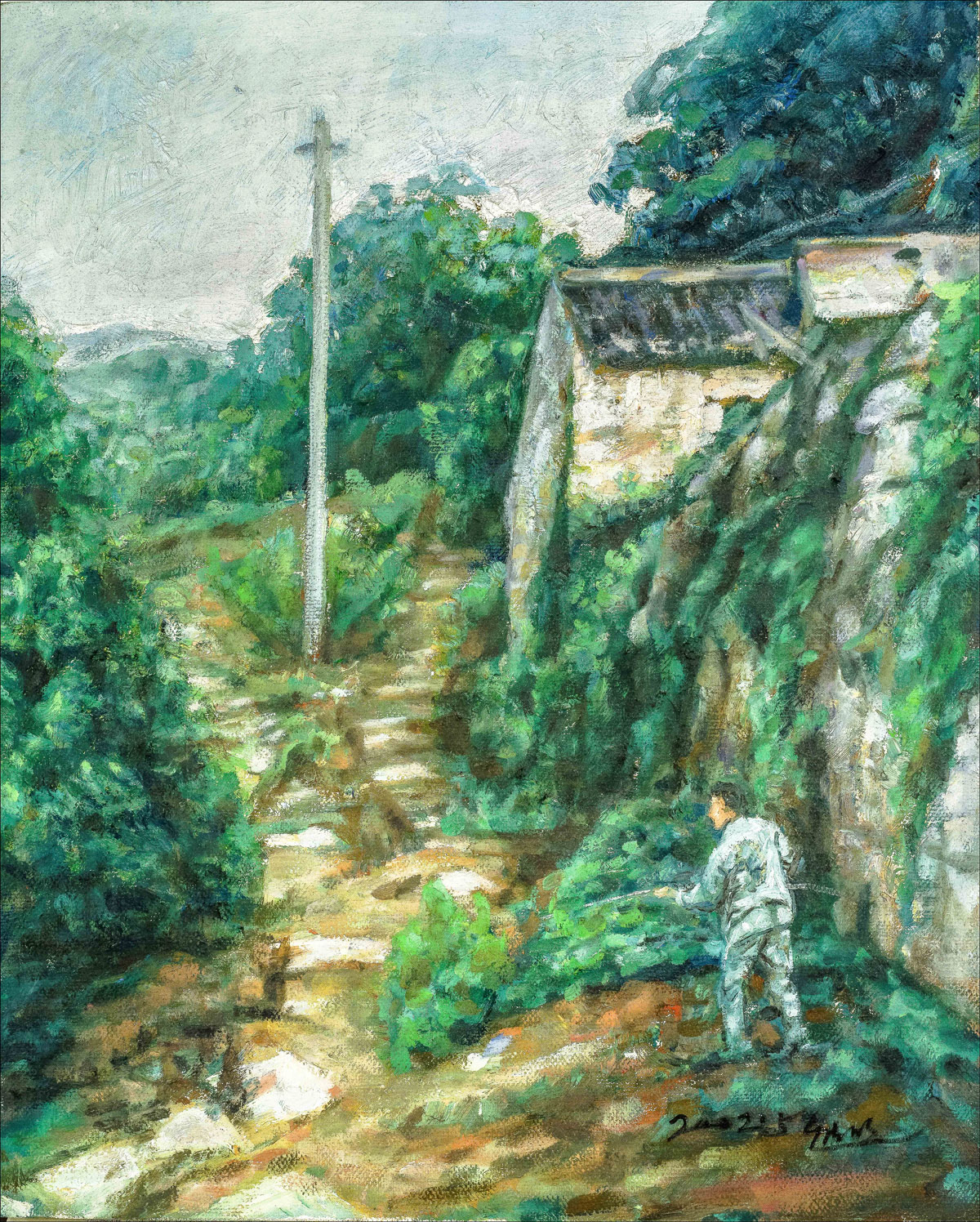 普陀山写生风景之- 拉线-卢浮宫画家熊明作品赏析