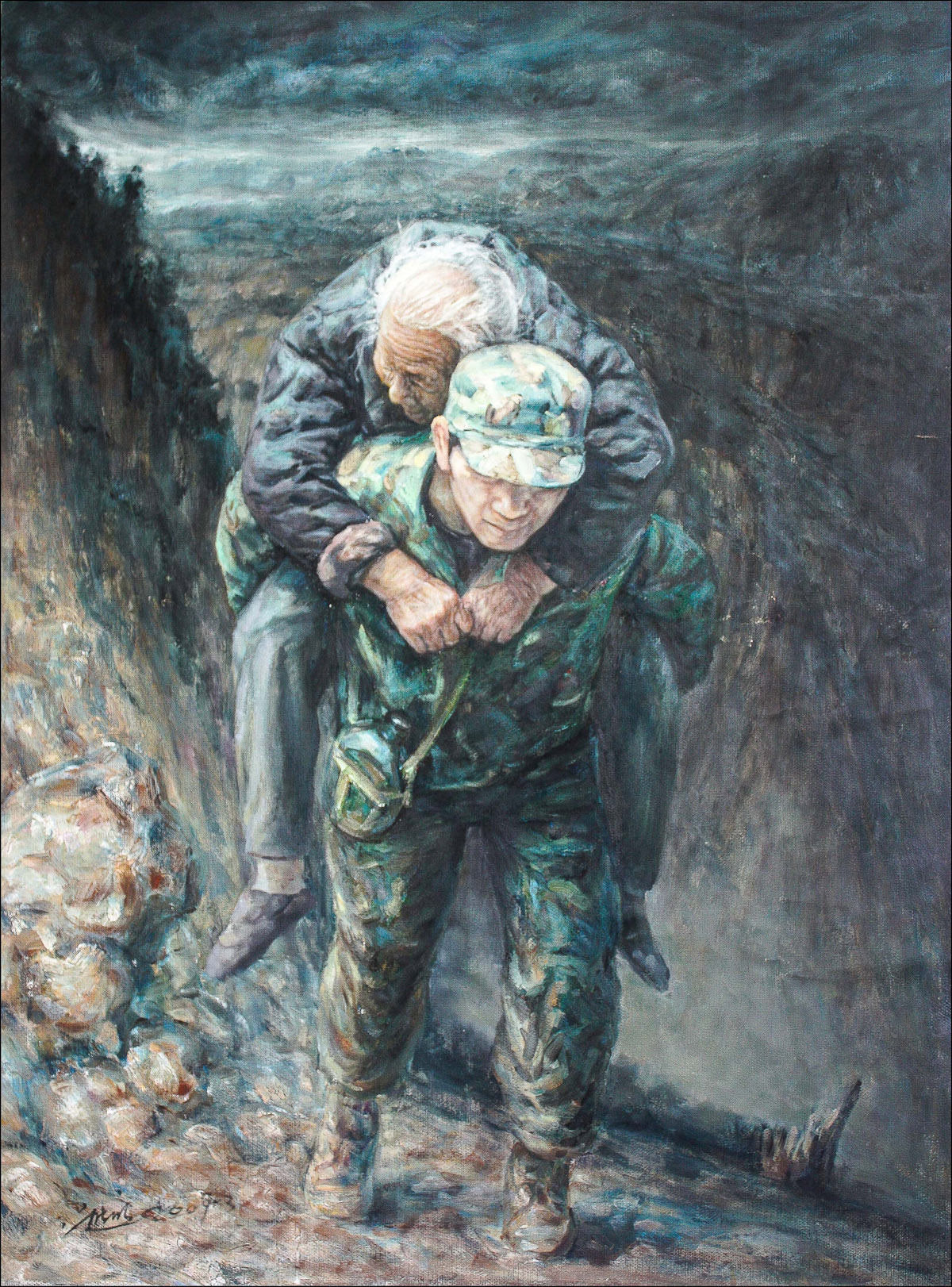 出山-卢浮宫画家熊明作品赏析